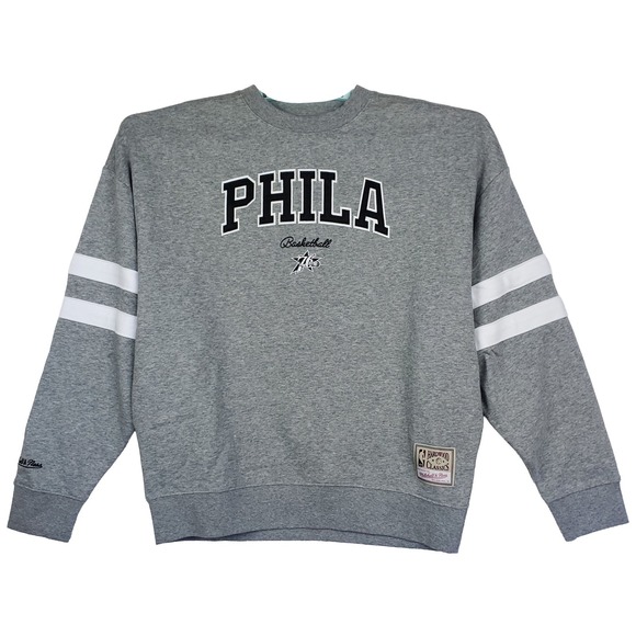 Mitchell & Ness Tops - Philadelphia‎ 76ers Mitchell & Ness NBA Womens Medium Sweatshirt Gray NWT